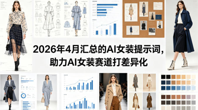 2026年4月汇总的AI女装提示词，助力AI女装赛道打差异化-泡泡网赚