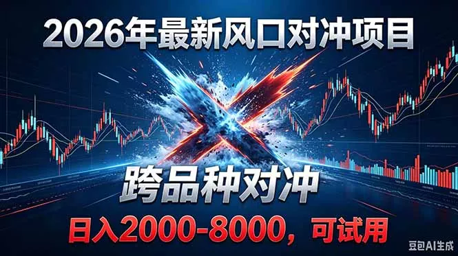 2026创业新风口！最新对冲！跨品种对冲！日收益2000-6000+-泡泡网赚