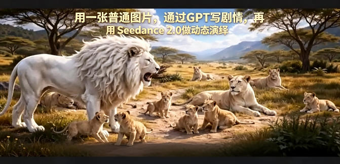 用一张普通图片，通过GPT写剧情，再用Seedance 2.0做动态演绎，居然能生成迪士尼风格搞笑动画-泡泡网赚