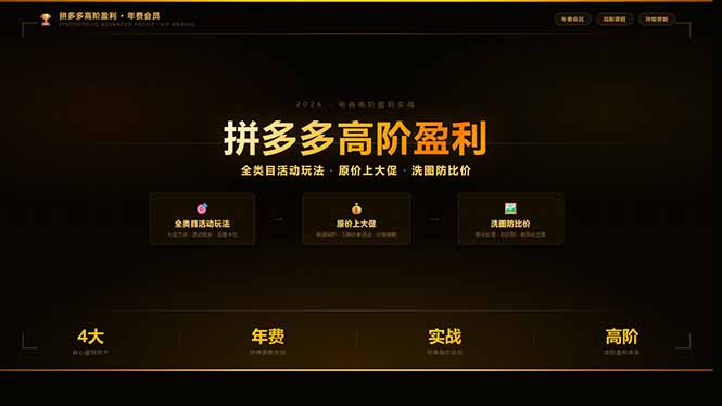 拼多多高阶盈利年费会员(更新3月31-泡泡网赚