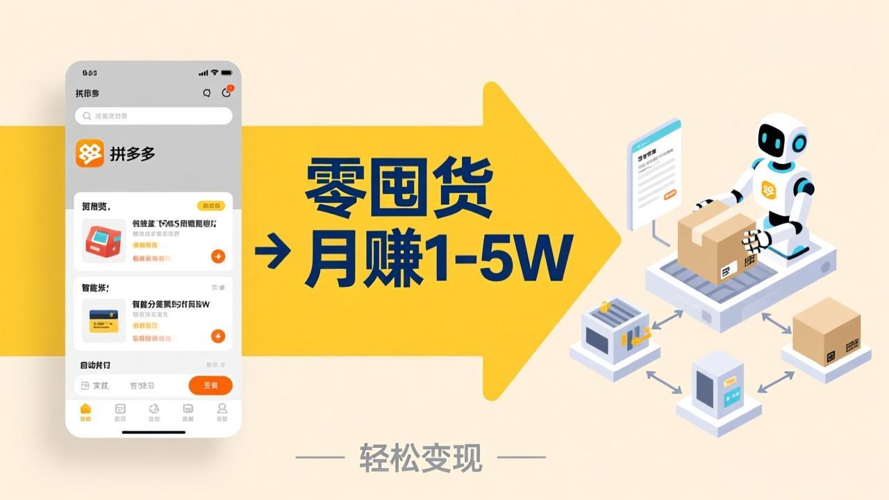 不用囤货不用跑单！拼多多虚拟玩法，机器人管理发货和客服，帮你月赚 1-5W-泡泡网赚