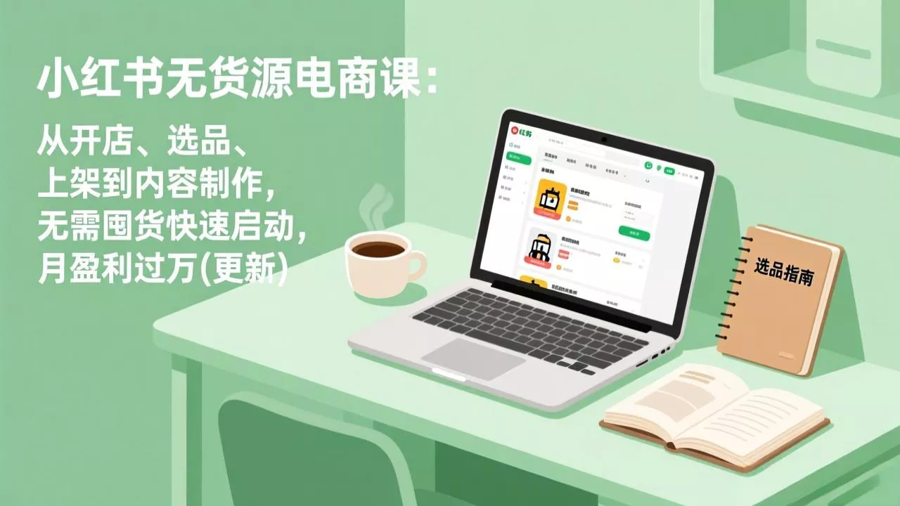 小红书无货源电商课(6月22更新-泡泡网赚