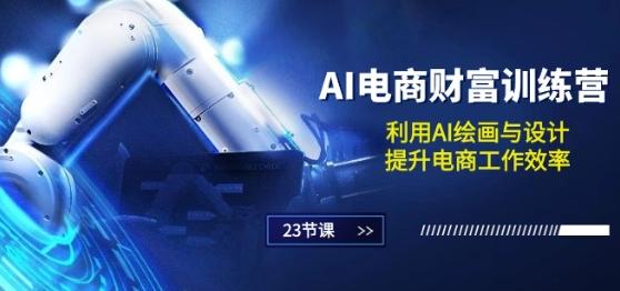 AI电商-财富训练营：利用AI绘画与设计，提升电商工作效率(23节课)-泡泡网赚