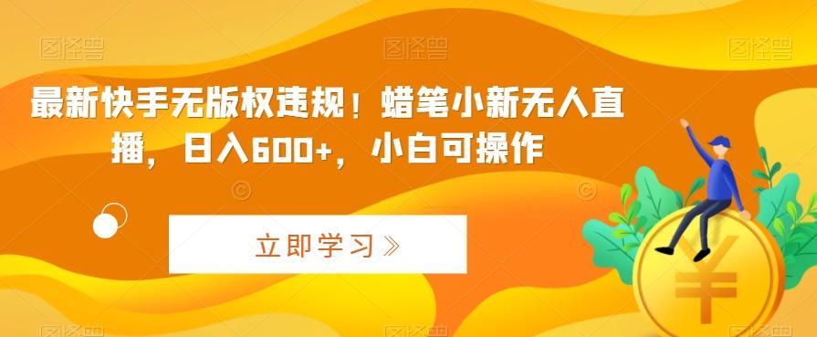 最新快手无版权违规！蜡笔小新无人直播，日入600+，小白可操作【揭秘】-泡泡网赚