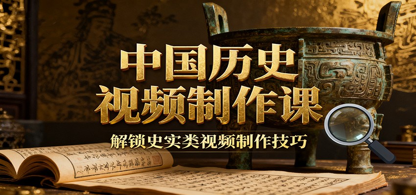 中国历史视频制作课：疆域地图集+参考文案+练习素材，解锁史实类视频制作技巧-泡泡网赚