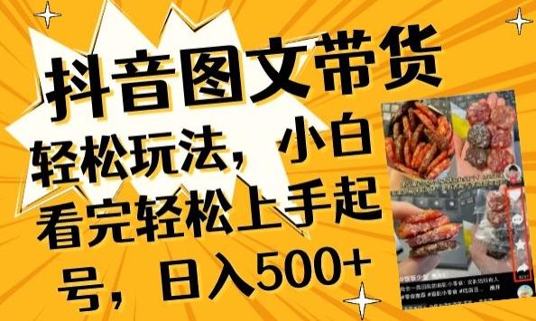 抖音图文带货已过时?那你不如仔细看看这个，小白看完轻松上手起号，日入500+不是梦【揭秘】-泡泡网赚