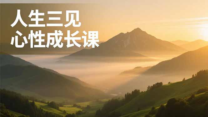 人生三见心性成长课,见天地众生自己,搞透人性安顿身心,活出清晰自我,内在富足无价 人生三见心性成长课,见天地众生自己,搞透人性安顿身心,活出清晰自我,内在富足无价