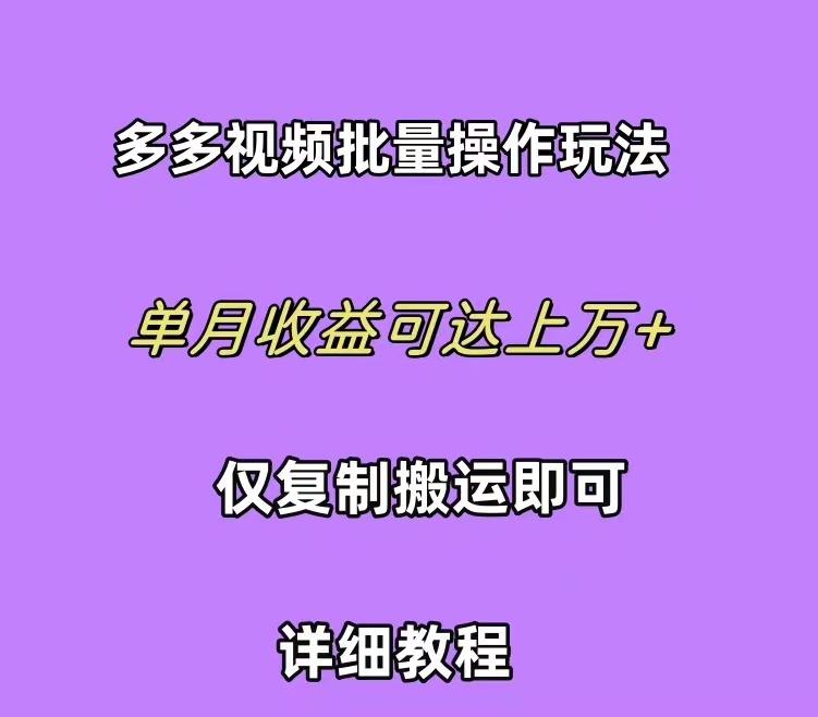 (10029期)拼多多视频带货快速过爆款选品教程 每天轻轻松松赚取三位数佣金 小白必…-泡泡网赚