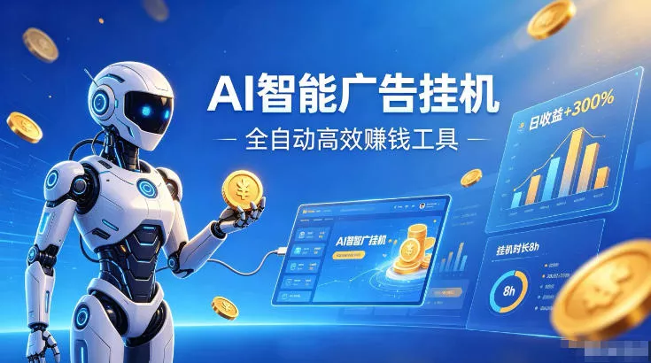 AI智能广告挂G，在家自动賺收益，全程无需人工操作、不用直播、不用拉人【揭秘】-泡泡网赚
