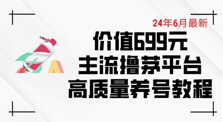 6月最新价值699的主流撸茅台平台精品养号下车攻略【揭秘】-泡泡网赚