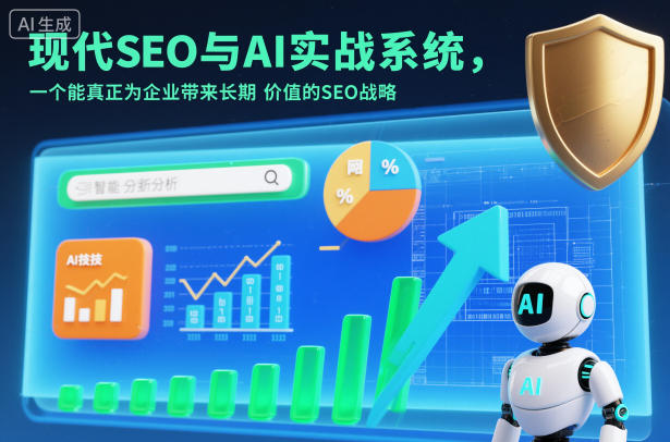 现代SEO与AI实战系统，一个能真正为企业带来长期价值的SEO战略(英语+中文字幕)-泡泡网赚