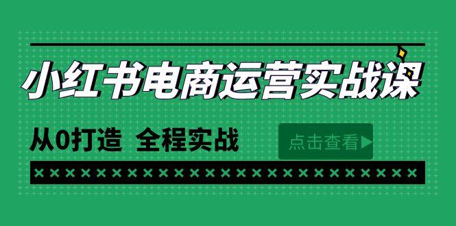 (9946期)最新小红书·电商运营实战课，从0打造  全程实战(65节视频课)-泡泡网赚