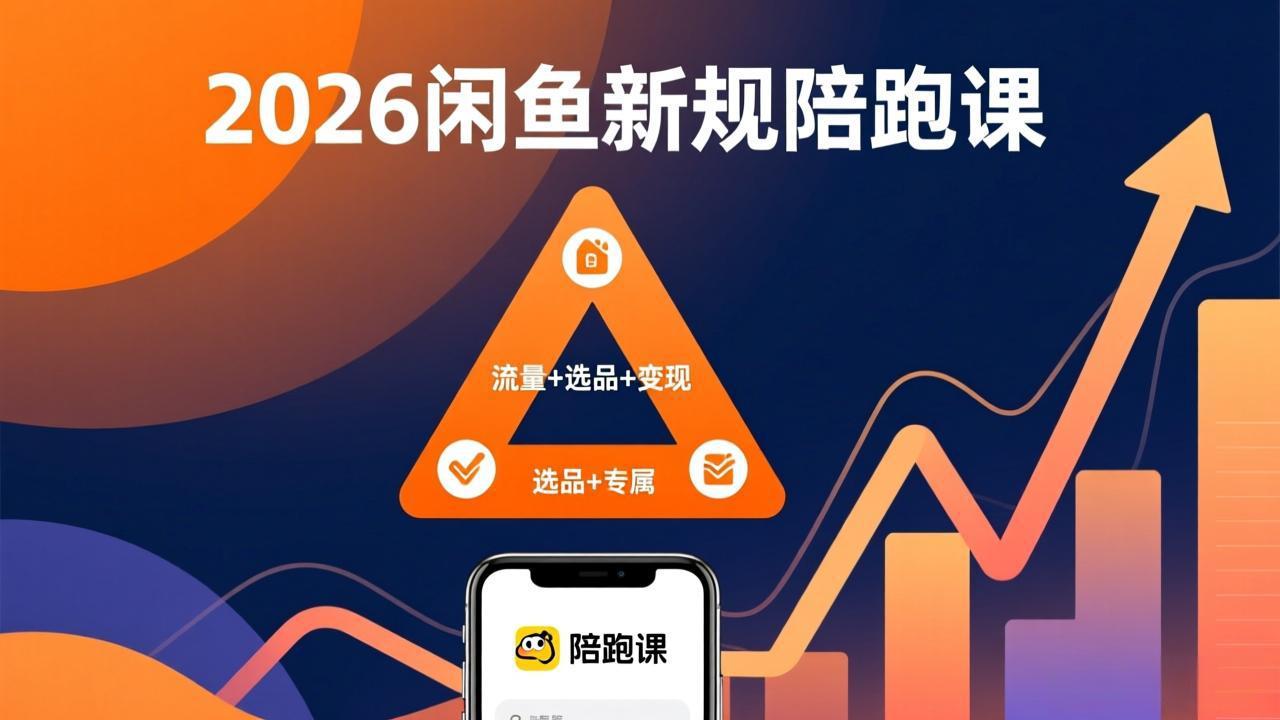 2026闲鱼高阶陪跑课全新上线，带你吃透新规玩转选品流量，从零搭建稳定变现盈利体系-泡泡网赚