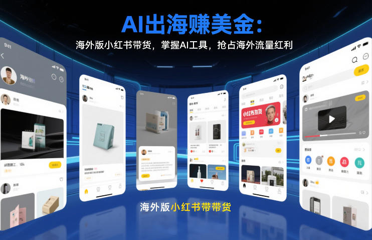 AI出海賺美金：海外版小红书带货，掌握AI工具，抢占海外流量红利(更新2026)-泡泡网赚