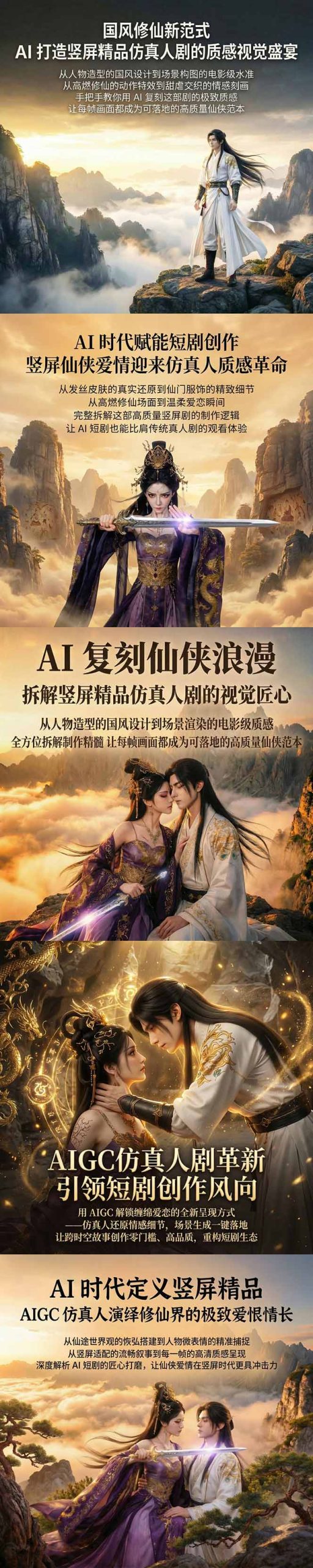 AIGC 仿真人短剧创作革新，解锁仙侠爱恋全新呈现，一键出高质场景，零门槛打造爆款剧集-泡泡网赚