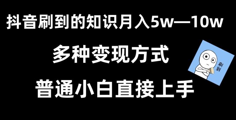 抖音刷到的知识，每天只需2小时，日入2000+，暴力变现，普通小白直接上手【揭秘】-泡泡网赚