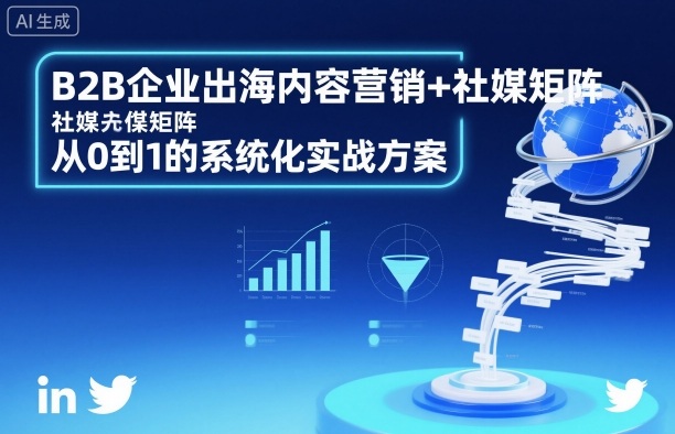 B2B企业出海内容营销+社媒矩阵，从0到1的系统化实战方案-泡泡网赚