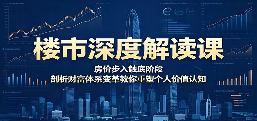 楼市深度解读课：房价步入触底阶段，剖析财富体系变革教你重塑个人价值认知-泡泡网赚