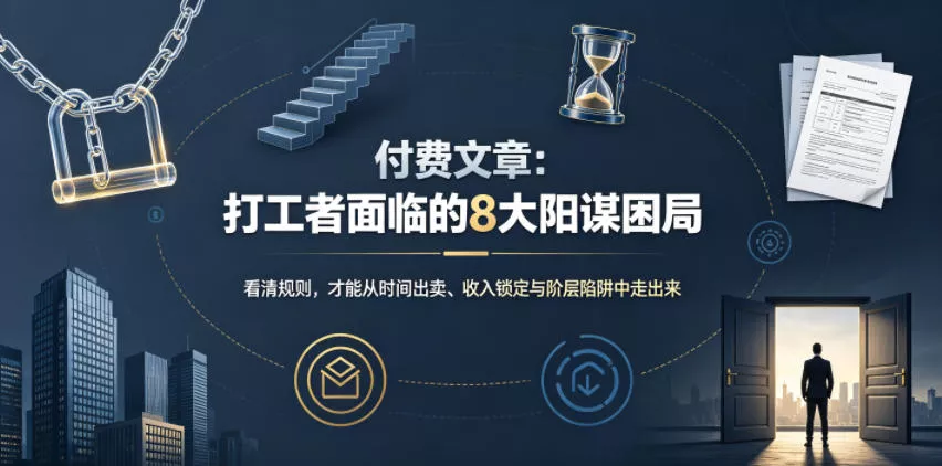 付费文章：打工者面临的8大阳谋困局-泡泡网赚
