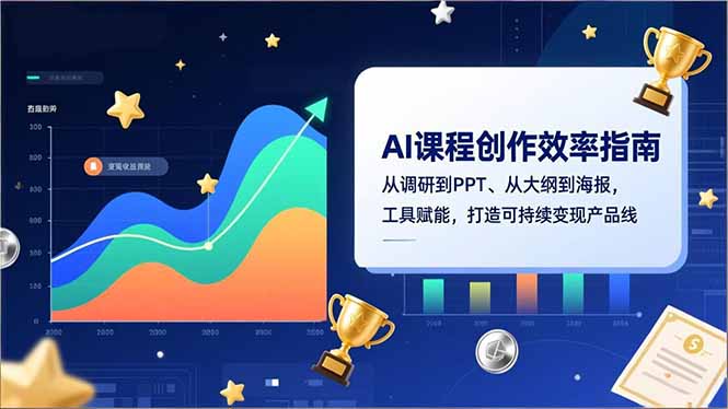 AI课程创作效率指南，从调研到PPT、从大纲到海报，工具赋能，打造可持续变现产品线-泡泡网赚