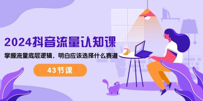 2024抖音流量·认知课：掌握流量底层逻辑，明白应该选择什么赛道 (43节课-泡泡网赚