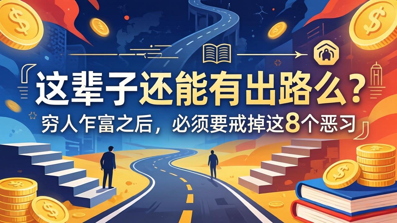 关于人生两篇付费文章【这辈子还能有出路么？】【穷人乍富之后，必须要戒掉这8个恶习】-泡泡网赚
