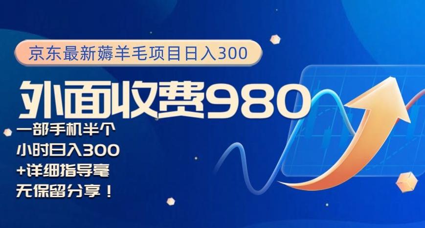 京东最新薅羊毛项目小白怎么做到日入300+一部手机半小时搞定-泡泡网赚