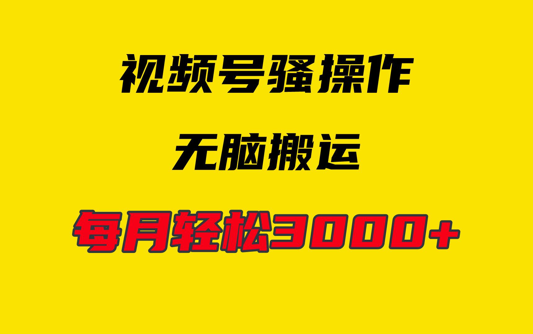 (9968期)4月最新视频号无脑爆款玩法，挂机纯搬运，每天轻松3000+-泡泡网赚