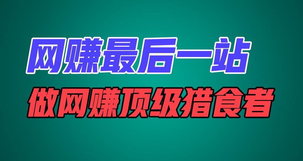 网赚最后一站，卖项目，做网赚顶级猎食者-泡泡网赚