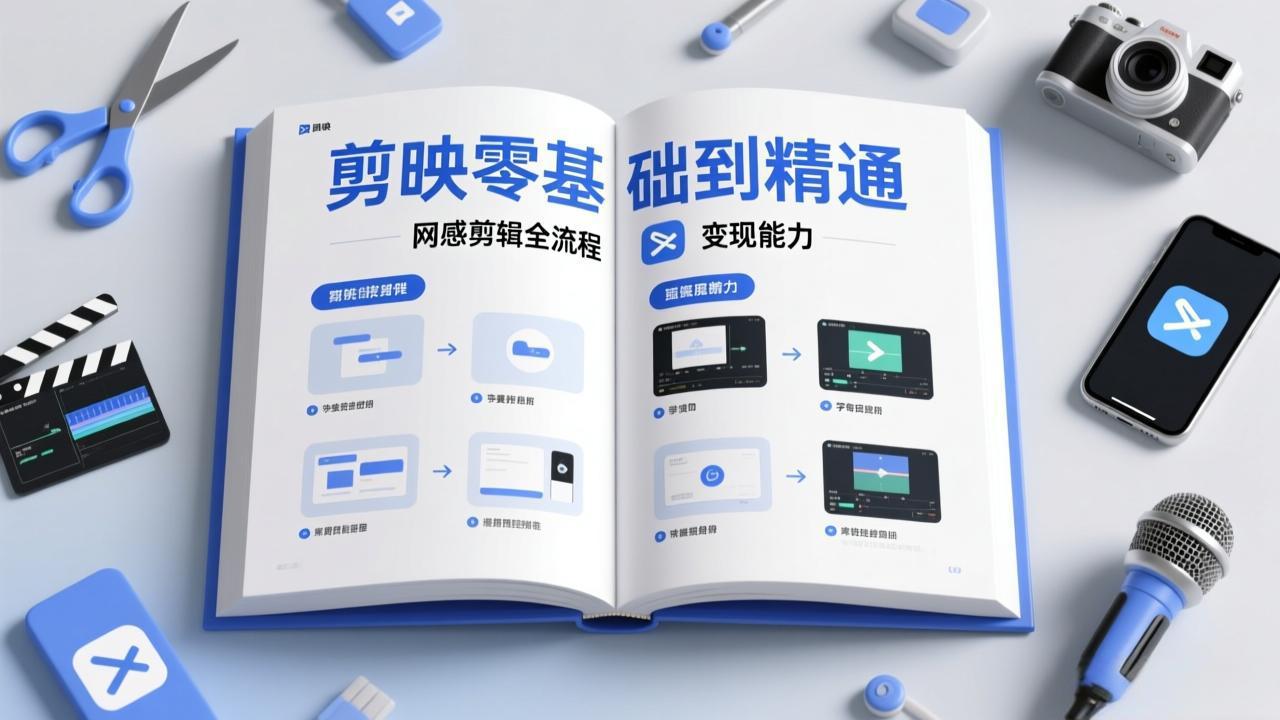 剪映零基础也能快速上手，从入门到精通掌握网感剪辑全流程，掌握能直接变现的剪辑能力-泡泡网赚