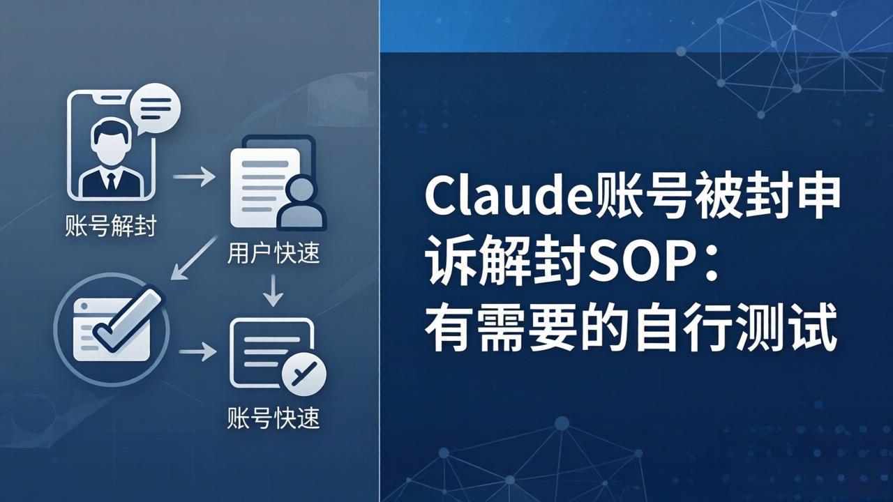 Claude账号被封申诉解封SOP：有需要的自行测试-泡泡网赚