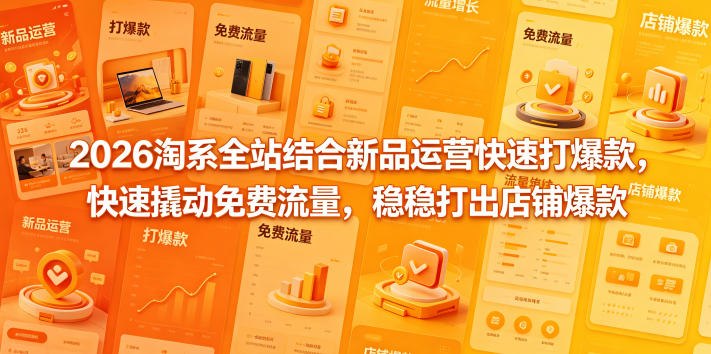 2026淘系全站结合新品运营快速打爆款，快速撬动免费流量，稳稳打出店铺爆款(更新5月12日)-泡泡网赚