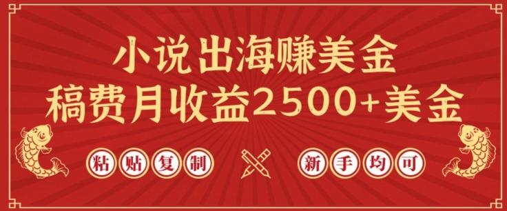 小说出海赚美金，稿费月收益2500+美金，仅需chatgpt粘贴复制，新手也能玩转【揭秘】-泡泡网赚