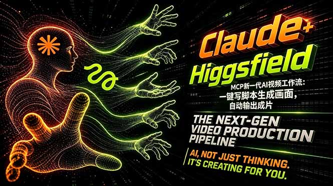 Claude+Higgsfield MCP新一代AI视频工作流：一键写脚本生成画面，自动输出成片-泡泡网赚