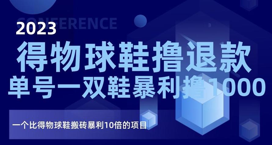 2023得物球鞋撸退款，单号一双鞋暴利撸1000，一个比得物球鞋搬砖暴利10倍的项目【揭秘】-泡泡网赚