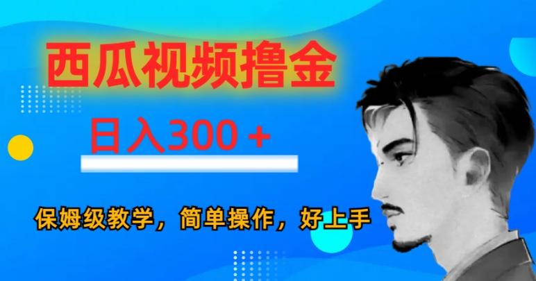 西瓜视频撸金日入300，保姆级教学，简单操作，好上手-泡泡网赚