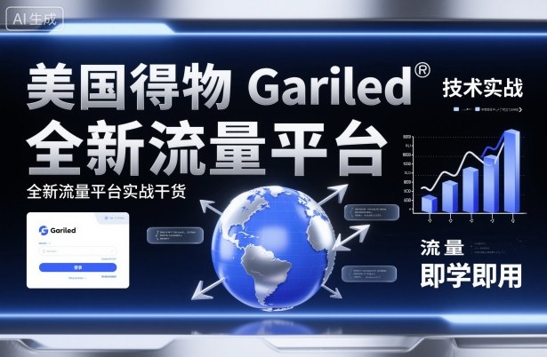 美国得物Gariled技术实战，全新流量平台实战干货，即学即用-泡泡网赚