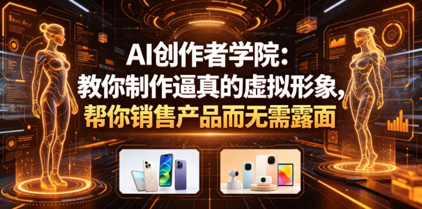 AI创作者学院：教你制作逼真的虚拟形象，帮你销售产品而无需露面【原创双语字幕】-泡泡网赚