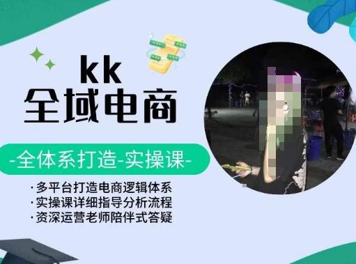 KK全域电商，全体系打造实操课，多平台打造电商逻辑体系-泡泡网赚