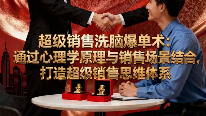 超级销售洗脑爆单术：通过心理学原理与销售场景结合,打造超级销售思维体系-泡泡网赚