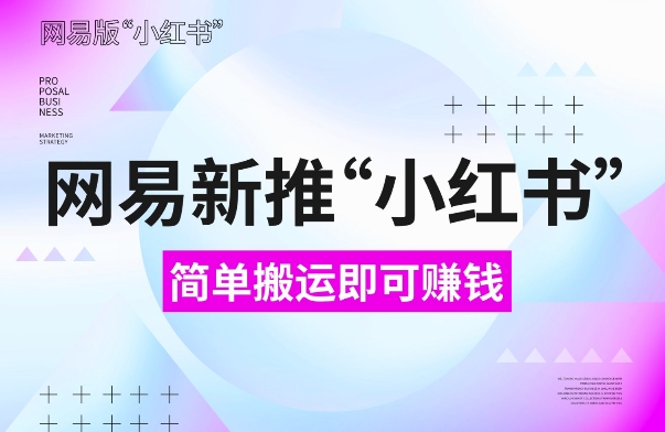 网易官方新推“小红书”，搬运即有收益，新手小白千万别错过(附详细教程)【揭秘】-泡泡网赚