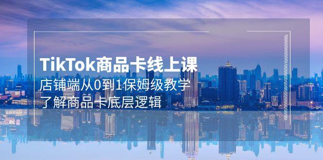 (9843期)Tk商品卡线上课，店铺端从0到1保姆级教学，了解商品卡底层逻辑(20节)-泡泡网赚