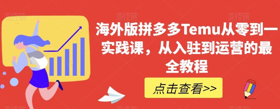 海外版拼多多Temu从零到一实践课，从入驻到运营的最全教程-泡泡网赚