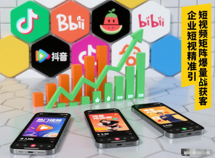 企业短视频精准引流矩阵获客，短视频矩阵爆量战法-泡泡网赚