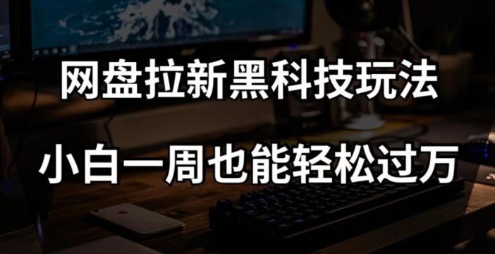 网盘拉新黑科技玩法，小白一周也能轻松过万【全套视频教程+黑科技】【揭秘】-泡泡网赚