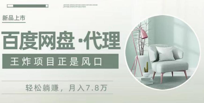 度盘代理，月入7w保姆级全方位教程-泡泡网赚