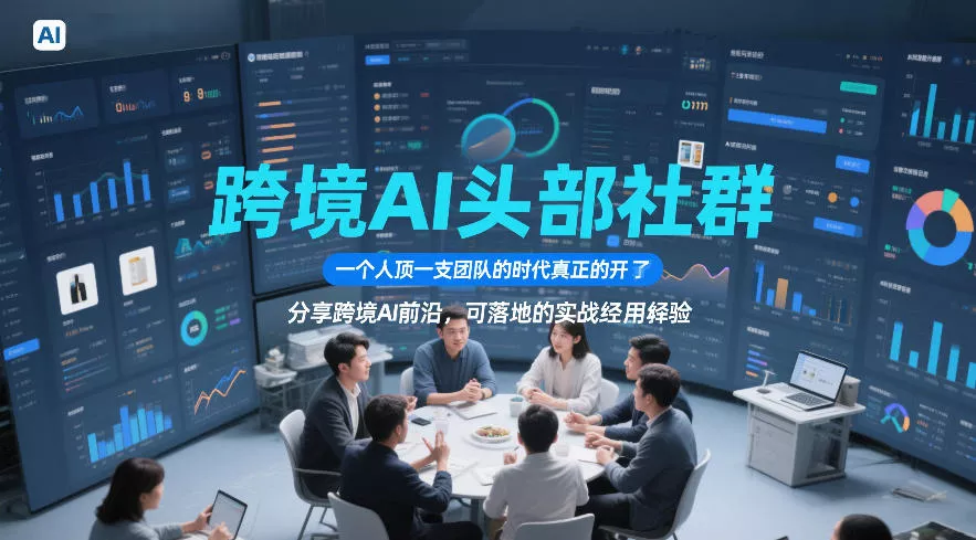 跨境AI头部社群，一个人顶一支团队的时代真正的开始了，分享跨境AI前沿，可落地的实战经验(更新6月29日)-泡泡网赚