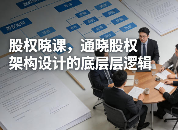 股权晓课，通晓股权架构设计的底层逻辑-泡泡网赚