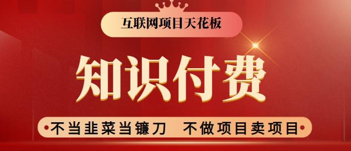 2024互联网项目天花板，新手小白也可以通过知识付费月入10W，实现财富自由【揭秘】-泡泡网赚
