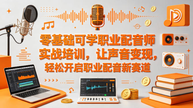零基础可学职业配音师实战培训，让声音变现，轻松开启职业配音新赛道-泡泡网赚